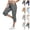 34# Dark Gray, variant on Women's Cargo Capris Cotton Pants with Button Pockets Elastic Waist Lightweight Cute Hiking Casual Pant for Summer (White,S)
