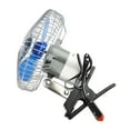 thumbnail image 2 of Silent Semi Enclosed Metal Car Fan 12V/24V Strong Wind Auto Head Shaking, 2 of 9
