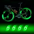 thumbnail image 1 of 4 x luz de rueda de bicicleta LED, luz de rueda de bicicleta LED a prueba de agua con 3 modos de parpadeo luz de rueda de bicicleta LED para bicicleta para adultos y niños - verde - verde Sincero Electrónica, 1 of 5
