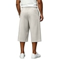 thumbnail image 5 of Mens Baggy Sweat Shorts Gym Athletic Basketball Summer Workout Lounge Beach Drawstring Shorts with Big Pockets, 5 of 7