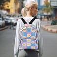 thumbnail image 7 of FORMRS Mini Backpack Purse for Women Quilted Travel Daypack Casual Shoulder Bag, Playful Daisy, 7 of 7