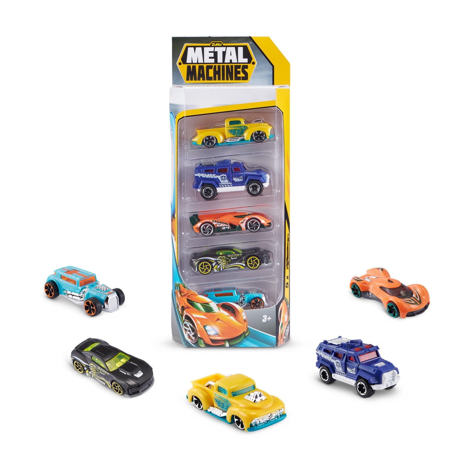 Metal Machines Mini Racing Car Toy 5 Pack Series 2 (Styles May Vary)
