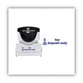 thumbnail image 3 of Pre-Inked Shutter Stamp, Blue, For Deposit Only, 1 5/8 X 1/2 | Bundle of 5 Each, 3 of 5