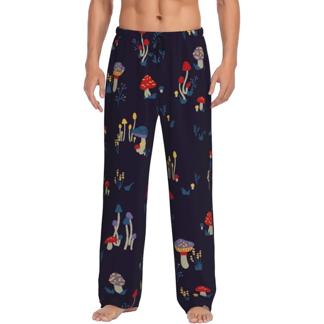 Balery Mushrooms3 Pantalones de pijama para hombre, pijama ultraligero, pantalón de descanso-3X-Large