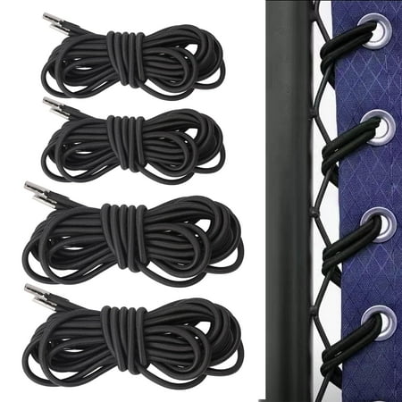 

4 Pack Upgraded Black Gravity Chair Replacement Cord Zero Gravity Chair Replacement Cord Laces Webbing Repair Cord for Anti Gravity Chair Garden Lawn chair Outdoor Recliners Sun Loungers C27