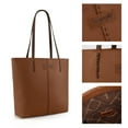 thumbnail image 5 of Wrangler Tote Bag for Women Top Handle Satchel Purse, Brown, 5 of 7
