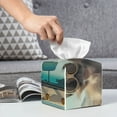 thumbnail image 6 of Gukieu Desert Monkeys Drive Print Leather Tissue Box, PVC Waterproof Velcro Opening and Closing Square Tissue Box Holder, Suitable for Home and Office Decoration, 6 of 7