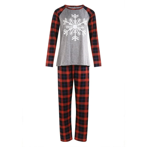 Birdeem Christmas Mom Printed Blouse Tops+Pants Xmas Family Matching Pajamas  Set 