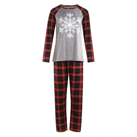 

AnuirheiH Parent-child Wear Pjs Christmas Mom Printed Blouse Tops+Pants Xmas Family Matching Pajamas Set 4-6$ off 2nd