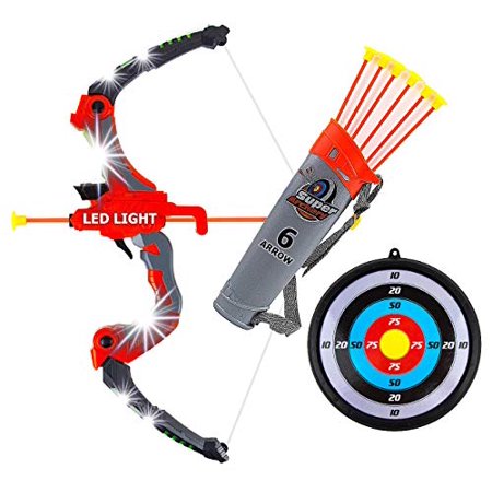 Toysery Bow and Arrow Archery Set - Comes with Attractive LED Lights Materials