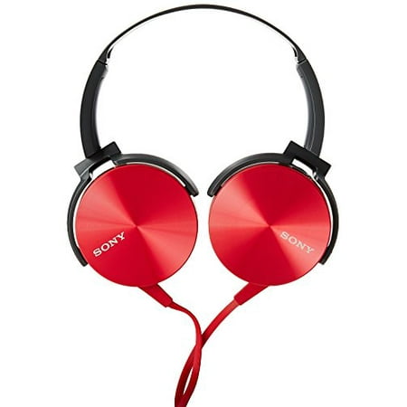 Sony MDR-XB450AP Extra Bass Headphone (Red) | Walmart Canada