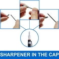 thumbnail image 3 of 2.0mm Mechanical Pencil Lead Pencil for Draft Drawing Carpenter Crafting Art Sketching with 12 Pcs Refill - Black, 3 of 7