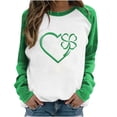 thumbnail image 2 of GaThRRgYP Tops for Women Trendy,Womens Dressy Tops Casual Shirts,Women Casual Print St.Patrick's Day Loose Long Sleeve Round-Neck Tops, 2 of 5