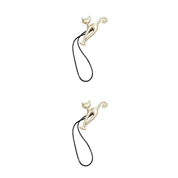 Injueey Alzapaños para cortinas Hebilla multifuncional Conveniente Ligereza Amplia aplicación Clips Decoración Cortinas Anillo Sub-dorado Sub-oro 2piezas
