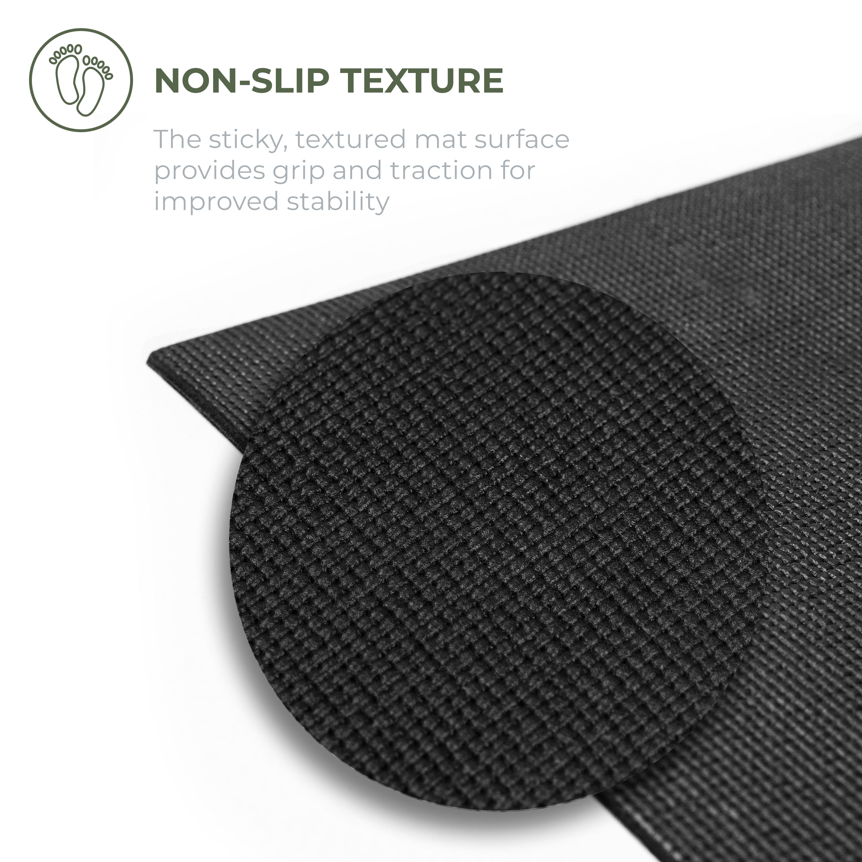 Explore Yoga Mat Roll by Sunshine Yoga (24"x 4mm x 100 ft) (Black)