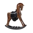 thumbnail image 4 of Figura de caballito de madera, colección de figuras de animales, decoración tradicional para el hogar, adorno de escritorio para estantería, entrada,, 4 of 9
