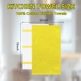 thumbnail image 3 of Homieway 3 Pack Kitchen Towels, 100% Cotton Dish Cloths, 15x25 Inch Ultra Soft Tea Towels, Super Absorbent Terry Dish Towels Rags for Kitchen, Yellow, 3 of 8