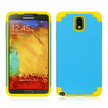 Insten Dual Layer [Shock Absorbing] Hybrid Hard Plastic/Soft TPU Rubber Case Cover For Samsung Galaxy Note 3 - (Best Launcher For Samsung Galaxy Note 3)