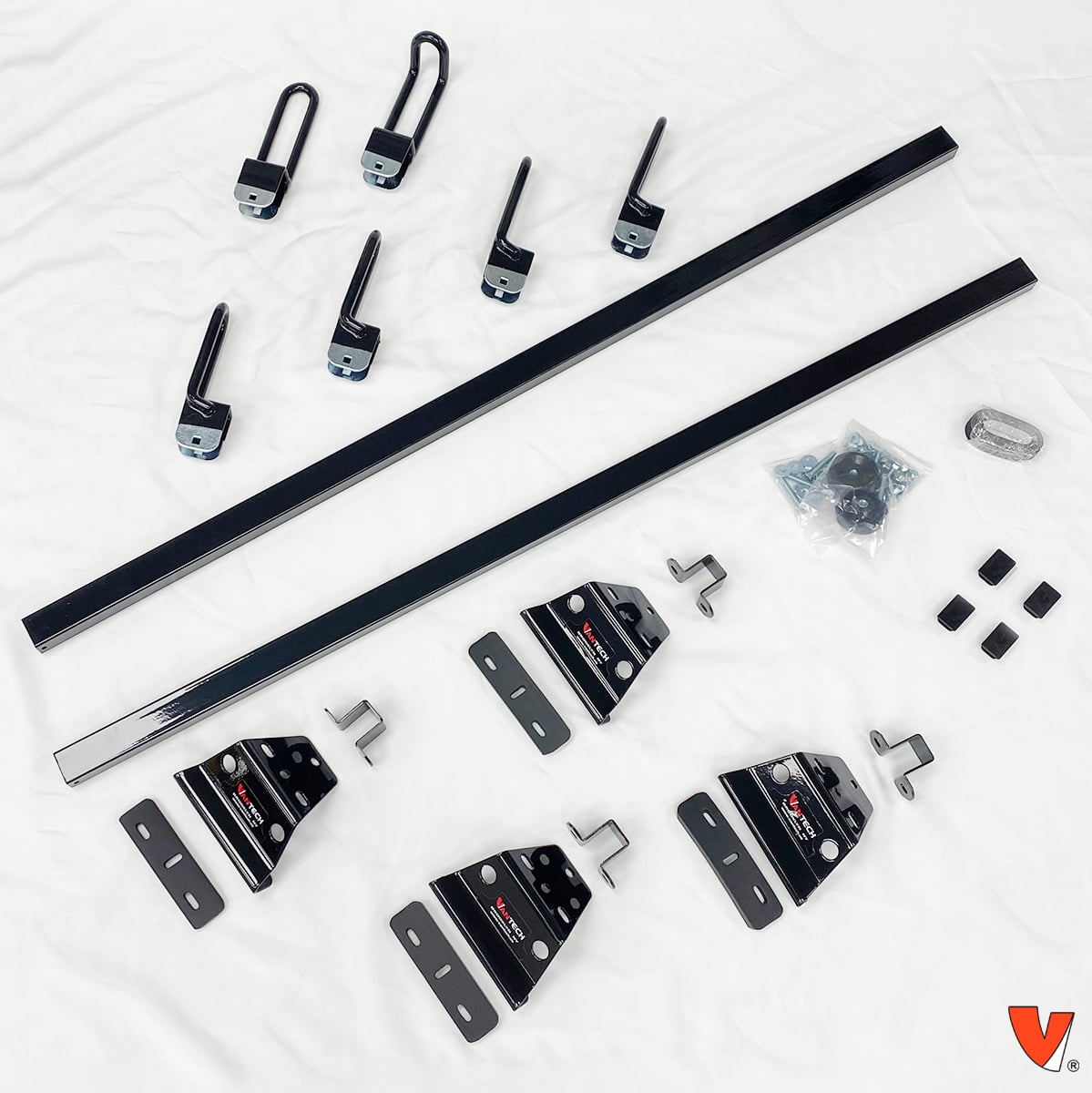 Vantech Heavy Duty 2 Bar Ladder Roof Rack Compatible with Nissian NV200 (Black)