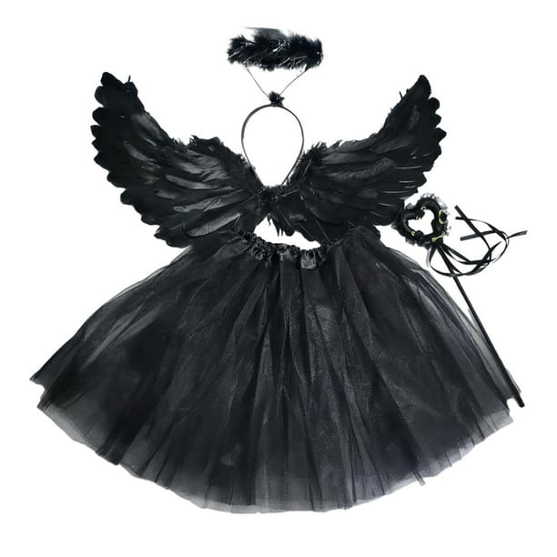 Disfraz de hada para niñas, disfraz de Halloween, vestido elegante, ala de Cosplay, disfraz de princesa para niños, accesorios para fotos, actuaciones Fernando Disfraz de ala de ángel