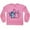 Pink, variant on Disney Lilo & Stitch Girls Sweatshirt -Jumbo Graphic Print - Stitch Pullover Crewneck Sweatshirt- Sizes 4-16 Black