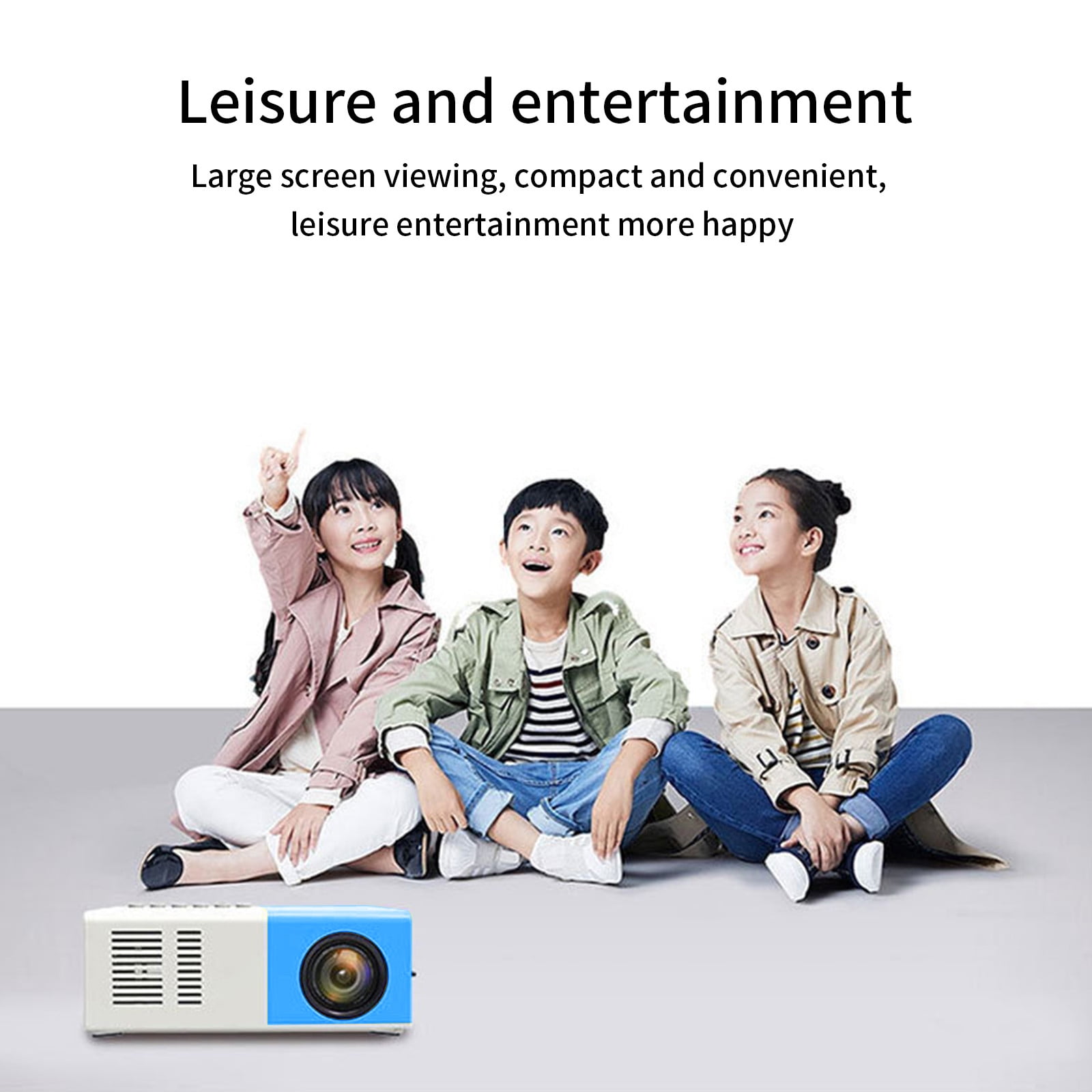AZXY Portable Projector,Clearance Projector,Mini Projectors on Sale,4k Led Wifi Smart Movie Projector Bluetooth Home Theater for Outside,Compatible with Phone Tv Iphone android Hdmi Laptop
