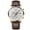Gold Shell White On, variant on Fashion Trending Popular Contrast Color Three Eyes and Six Needles Luminous Waterproof Steel Belt Quartz Watch Men's Wat