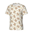 thumbnail image 5 of Vsdgher Kawaii Bear Print Men's Dry Fit Mesh Athletic Shirts Moisture Wicking Tennis T-Shirt Tops, 5 of 9