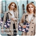 thumbnail image 5 of Holuxer Insulated Lunch Box for Women, 12L Lunch Totes Handbags for Works, Leakproof Shoulder Bags, Fashion Tote Cooler Bag with Storage Front Pocket for Picnic, Peony, 5 of 6