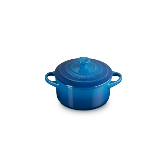 Mini-redonda de gres Cocotte Le Creuset (710 ml), color azul Marsella