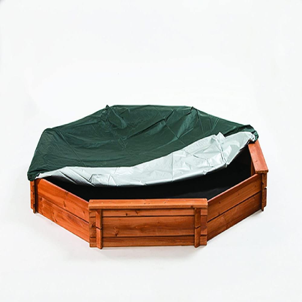 CREATIVE CEDAR DESIGNS Octagon Wooden Sandbox, 84 L x 78 w x 9 H Sand box with 3/4 thick timbers hold up to x 500lbs of Sand when assembled By Visit the CREATIVE CEDAR DESIGNS Octagon Wooden Sandbox, 84 L x 78 w x 9 H Sand box with 3/4 thick timbers hold up to x 500lbs of Sand when assembled By Visit the