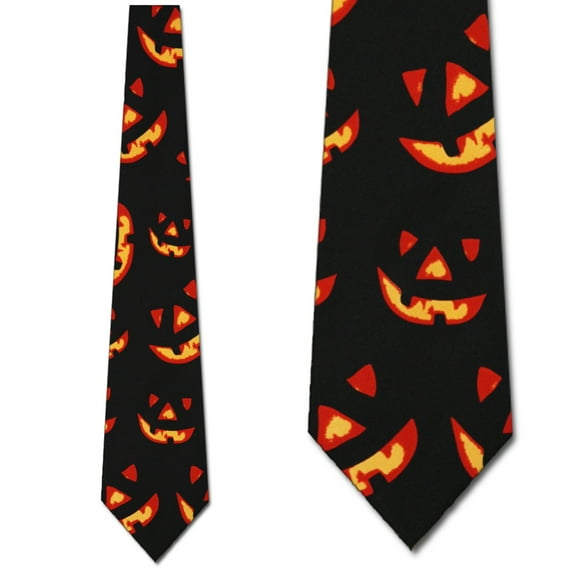 Glowing Jack-O-Lanterns Necktie Mens Tie