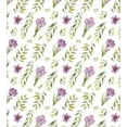 thumbnail image 2 of Ambesonne Green and Purple Duvet Cover Set, Pastel Floral Leaf, 2-Calking, Mauve Khaki White, 2 of 6