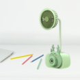 thumbnail image 3 of Mini ventilador de mano, ventilador portátil pequeño recargable quatre en un, tamaño de bolsillo, soporte para bolígrafo, ventilador de escritorio personal Ciervo Macarena abanico portátil, 3 of 8