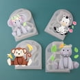 thumbnail image 5 of AOOOWER Cartoon Monkey Rabbits Elephant Giraffe-Silicone Sugarcraft Mold Resin Cake, 5 of 21