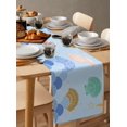thumbnail image 4 of Ocean Shell StarTable Runner Home Wedding Decor Table Flag Mat Table Centerpieces Decoration Party Dining Long Tablecloth, 4 of 6
