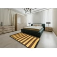 thumbnail image 5 of Ahgly Company Machine Washable Indoor Square Abstract Red Brown Area Rugs, 3' Square, 5 of 7