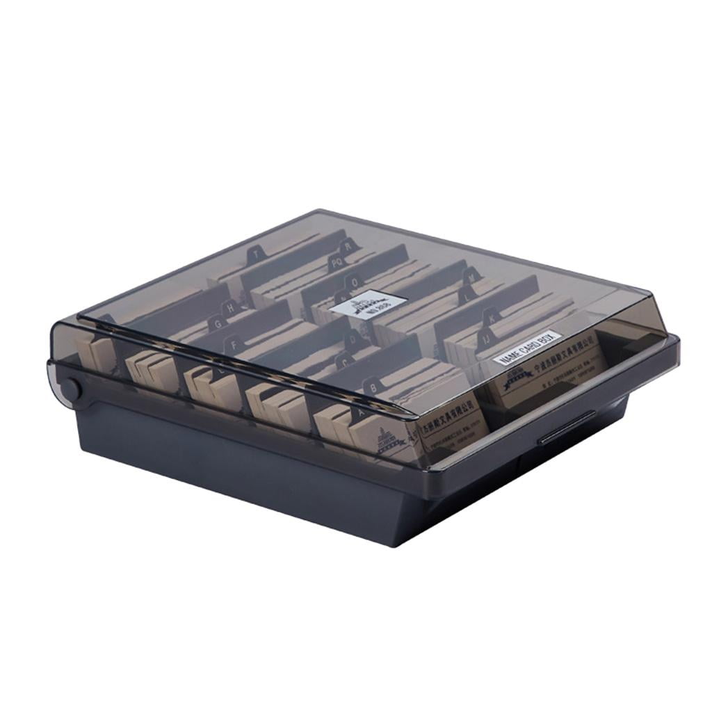Business Card Holder, Name Card Organizer With Dividers Up To 1000 Standard Business Cards Capacity Home Office Desktop Business Card Organization Use