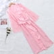 thumbnail image 5 of Batas Pijamas de manga corta para mujer Pijamas cortos casuales Ropa para el hogar Pijamas de mujer, 5 of 9