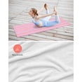 thumbnail image 4 of Pink Orange Blue Stripe Yoga Towel for Hot Yoga Non Slip, Modern Abstract Art Striped Farmhouse Yoga Mat Towel Absorbent Yoga Sweat Towels Microfiber Hot Yoga Blanket for Bikram Pilates 26"x74", 4 of 7