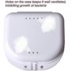thumbnail image 3 of Retainer Case,dental Orthodontic Retainer Case Box For Denture, Retainer,mouth Guard,brace, Teeth Mouth Tray, Splint--White, 3 of 5