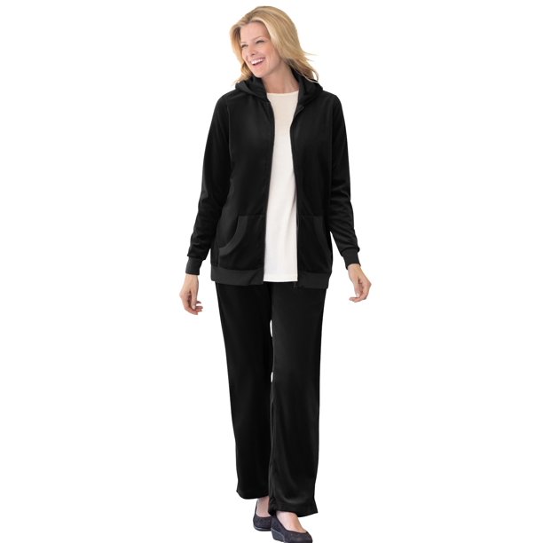 plus size velvet sweatsuit