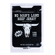 No Man’s Land Mild Beef Jerky, 3 oz Bag – 17g Protein per Serving, High Protein Snack
