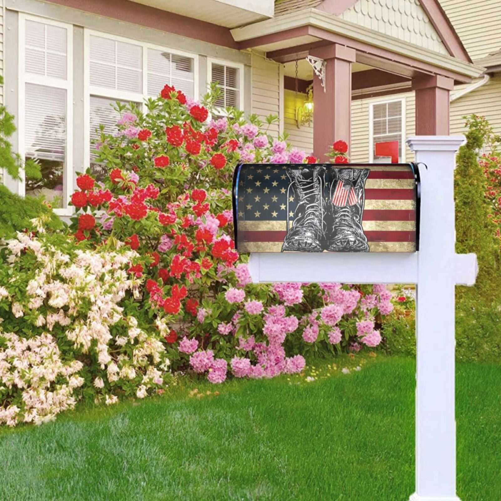 Kdxio Magnetic Mailbox Cover 25.5x21 in Mailbox Cover Outdoor Decoration Holiday Mailbox Covers for Home Garden Yard-25.5x21 in