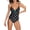Black / Teal, variant on Pour Moi NAVY/WHITE/AQUA Beach House One-Piece Swimsuit, US 34F, UK 34E