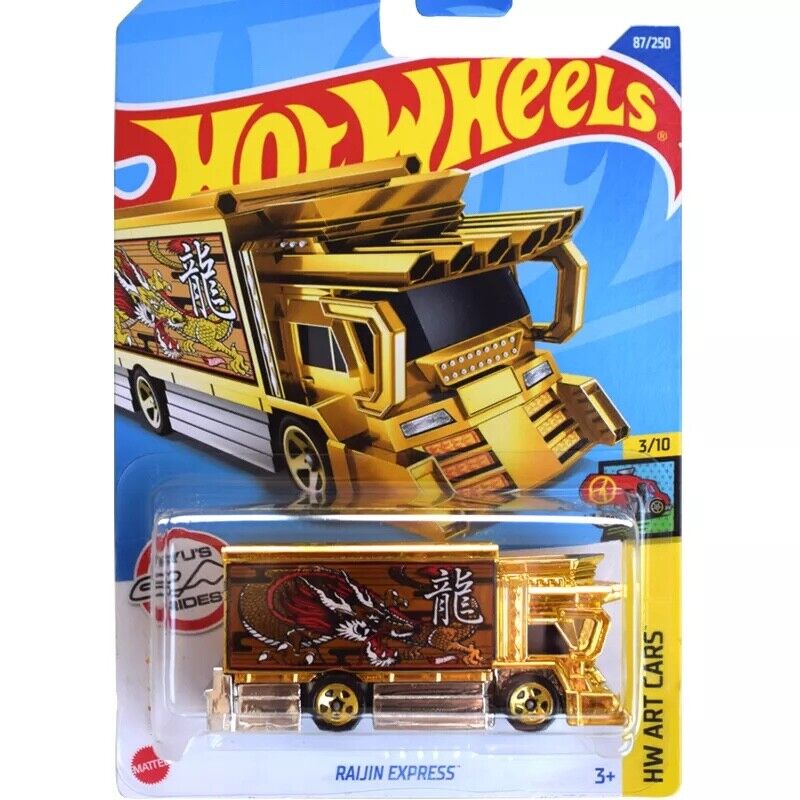 Hot Wheels Raijin Express 87/250 (Gold) HW Art Cars 3/10