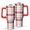 Red-3, variant on Christmas 40oz Tumbler– Stainless Steel Insulated Tumbler with Handle and Straw, Large Capacity Travel Cup for Hot & Cold Drinks