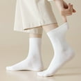 thumbnail image 3 of Sookeceks 6 Pairs Mulberry Silk Crew Socks for Women, Soft Spring Autumn Trouser Socks for Casual Dress Size 5-9, 3 of 7