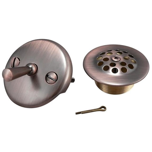 1.5 in. Dia. Triplever Bath Drain Trim Kit, Venetian Bronze