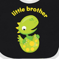 thumbnail image 4 of Inktastic Little Brother Dinosaur Boys Baby Bib, 4 of 4
